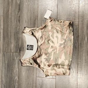 NWT Zelos Camo Women's sz XXL Crop top